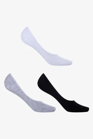 3 Pack Foot Liner Grey
