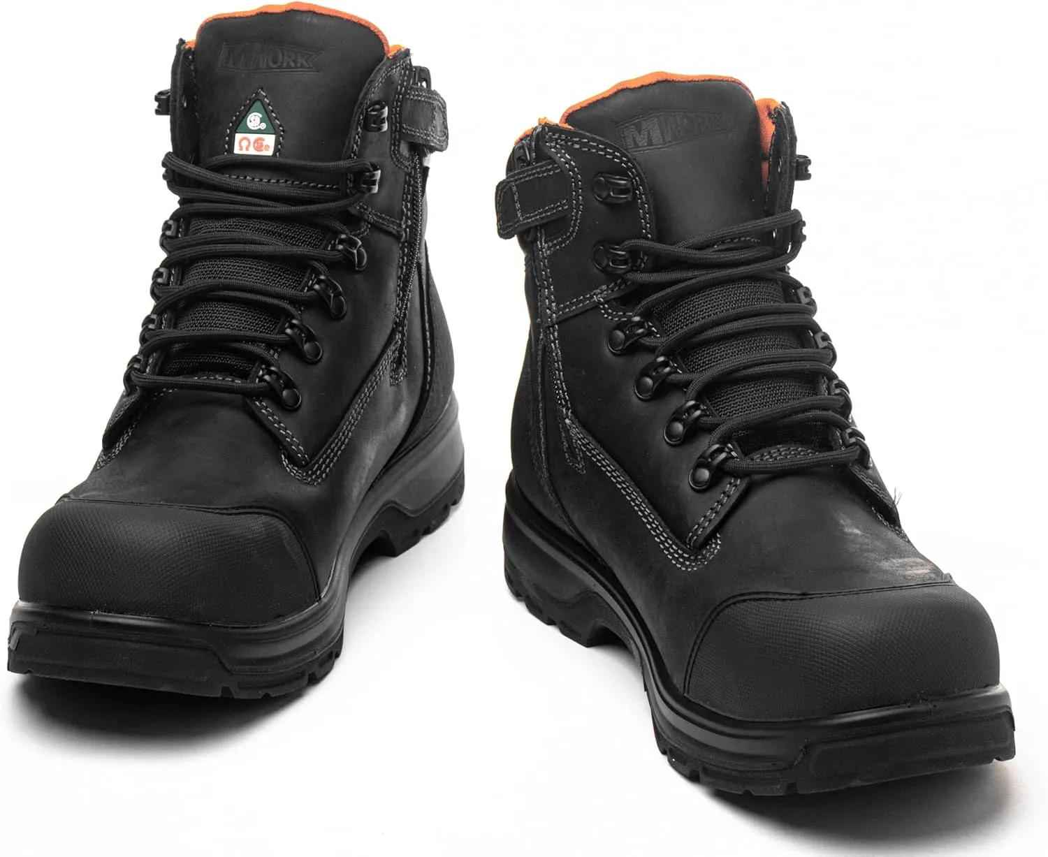6" Safety Work Boots For Men Waterproof ASTM F2413-18 Composite Toe Puncture Proof EH Rated Non Slip YKK Zipper Side Industrial & Construction Chairman MW2302