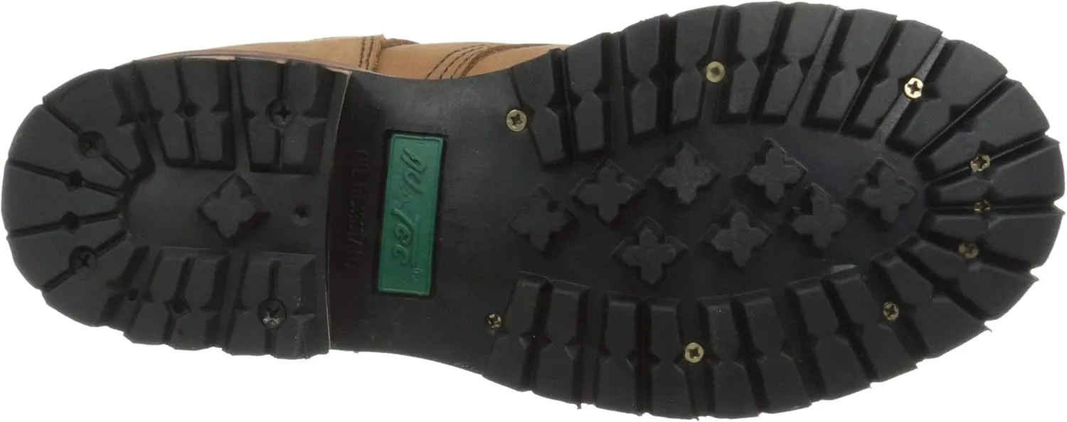 Ad Tec 9" Women Logger Boots Crazy Horse Leather, Plain Soft Safety Toe with Oil Resistant Lug Sole