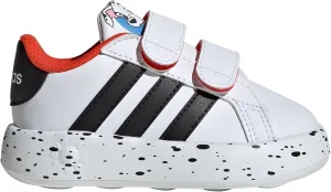 adidas Kids Breaknet 2.0 101 Dalmatians_Legacy Sneaker, White/Black/Bold Orange (Cross Strap), 8 US Unisex Toddler