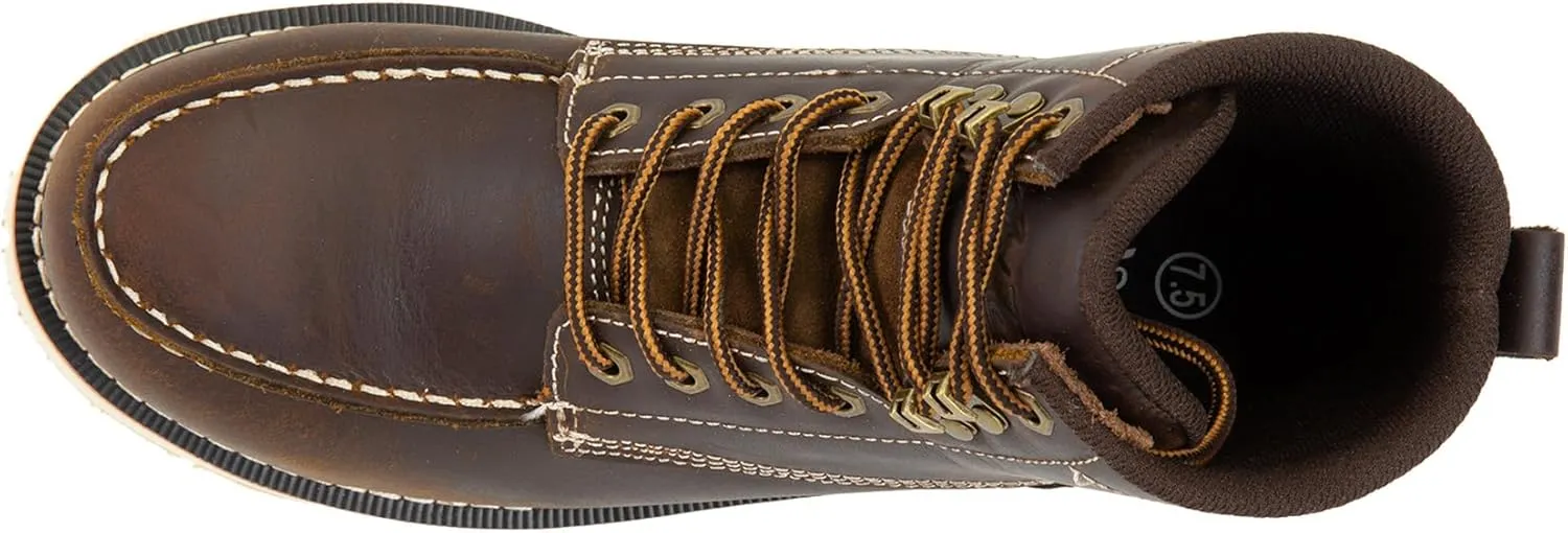 Adtec Rancho Men's 6 In Moc Toe Oil and Slip Resistant EH Rated Composite Toe Safety Industrial Work Boot
