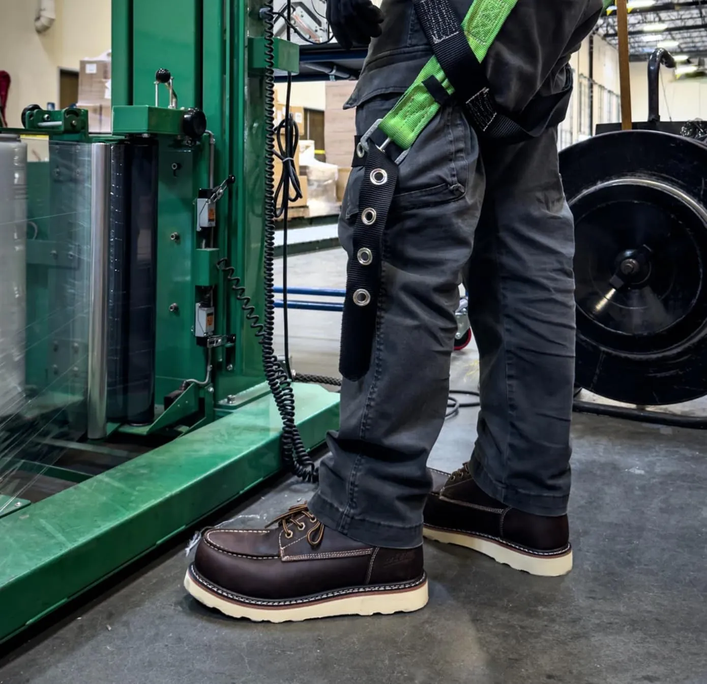 Adtec Rancho Men's 6 In Moc Toe Oil and Slip Resistant EH Rated Composite Toe Safety Industrial Work Boot