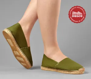 alpargatas verde oliva