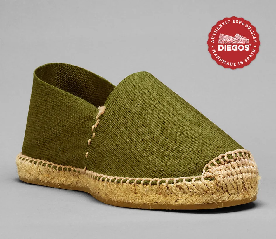 alpargatas verde oliva