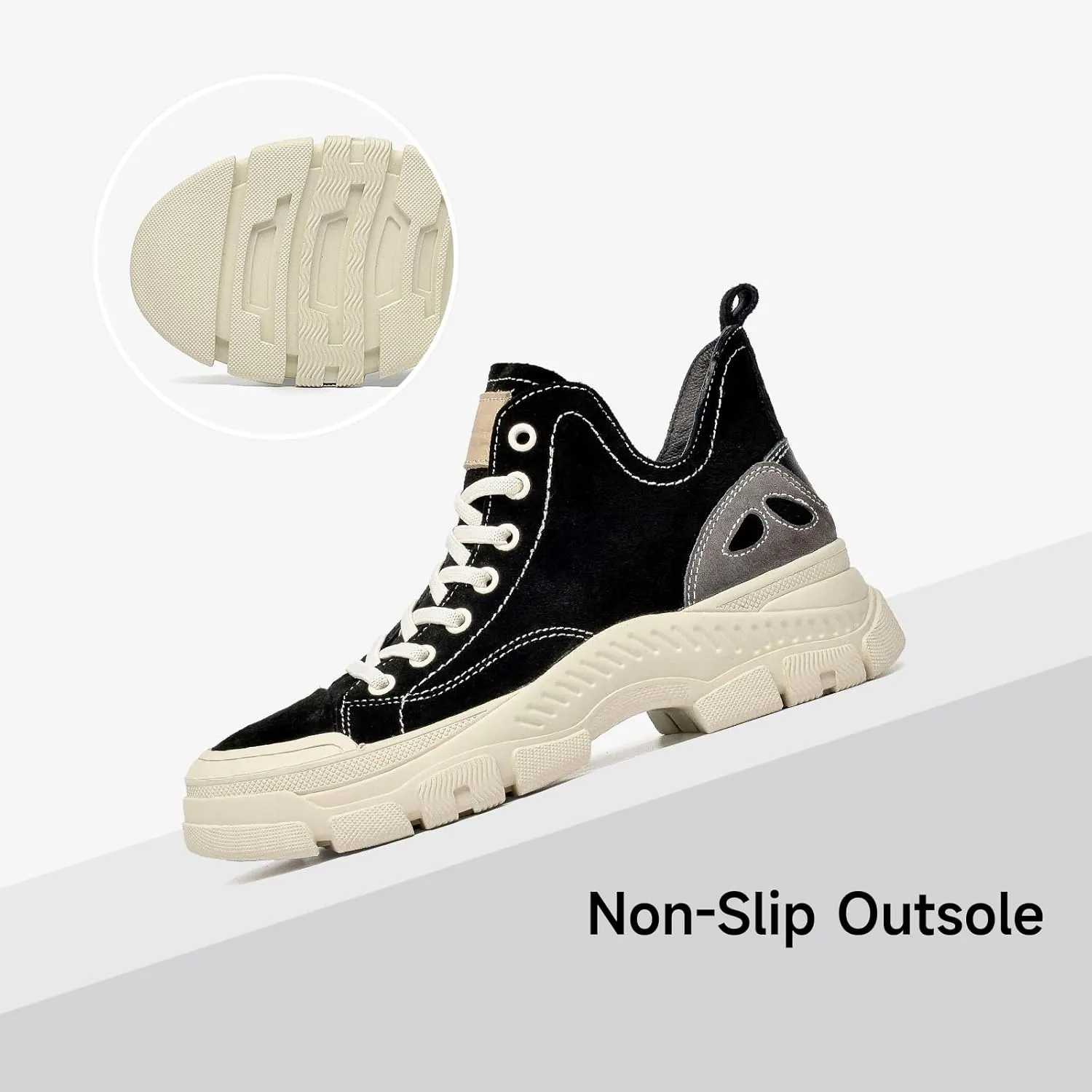 BEAU TODAY Fashion Sneakers Women,Leather Casual Lace Up Retro OG Sneakers,Comfortable Tennis Runnig Trainer Shoes Silver US 5