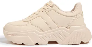 BELOS Women's Platform Chunky Sneakers Fashion Dad Sneakers Casual Lace Up Comfortable Lightweigt Walking Shoes