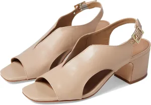 Bernardo® Bedford Sandals for Women – Leather Construction – Open Square Toe – Buckle Closure – Slingback Blush 6.5 M