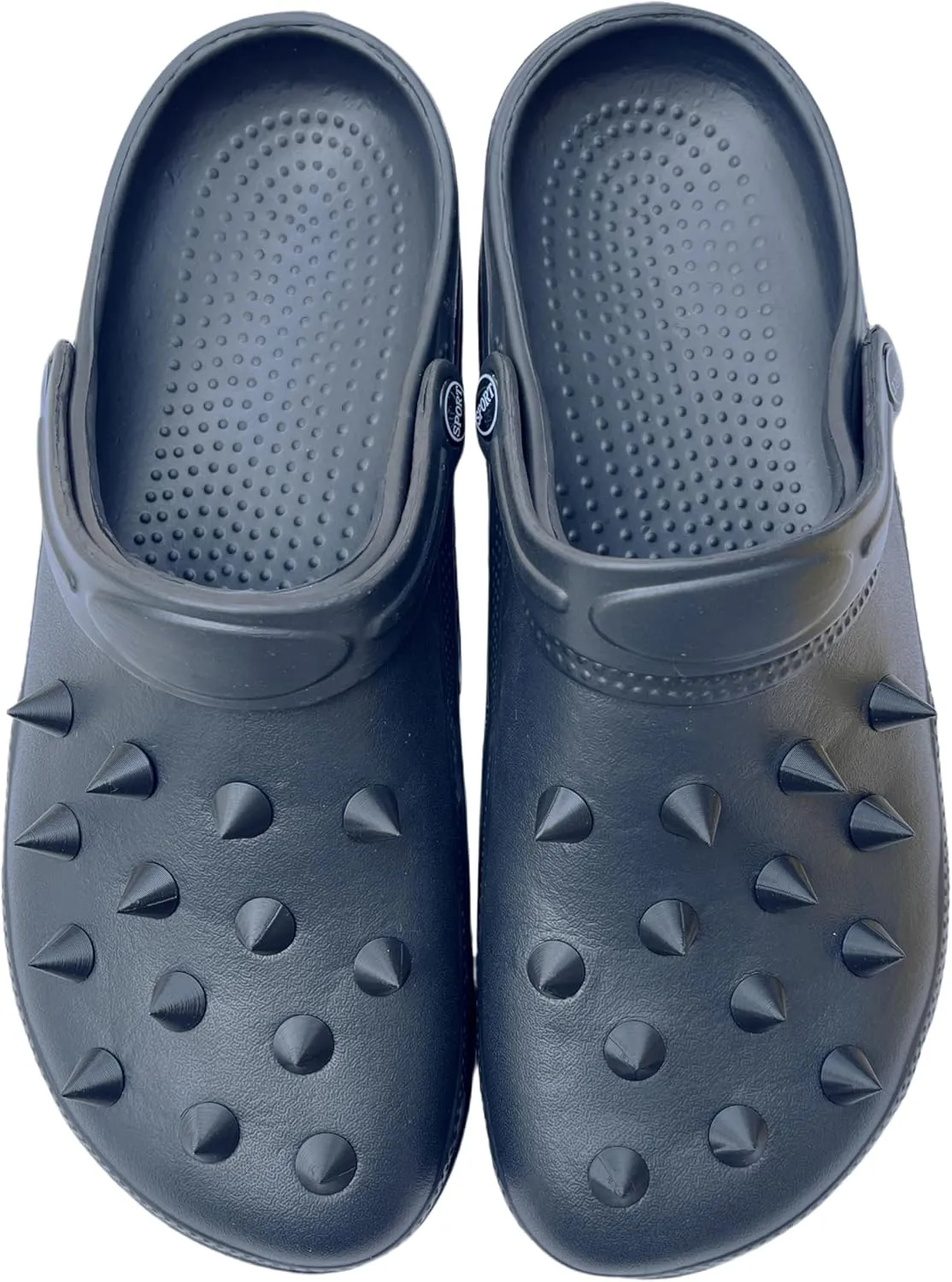 Big Size 2025 Fashion Slippers Men Clogs Sandals, Solid Color, Street Style, Rivet Creativity