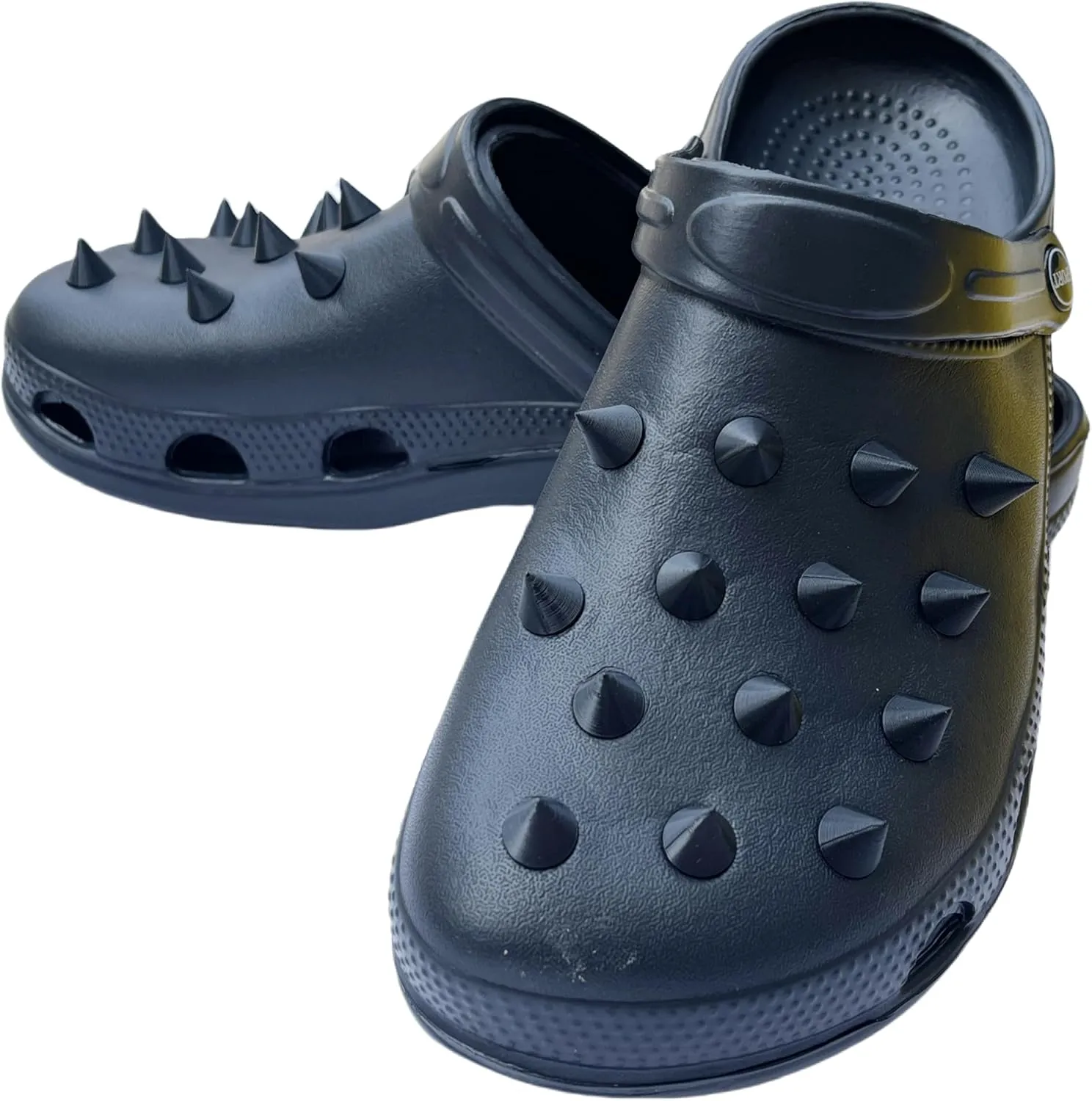 Big Size 2025 Fashion Slippers Men Clogs Sandals, Solid Color, Street Style, Rivet Creativity