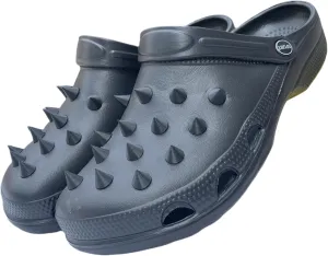 Big Size 2025 Fashion Slippers Men Clogs Sandals, Solid Color, Street Style, Rivet Creativity