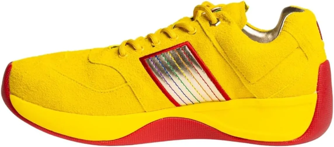 Brites, Fashion Sneakers. Mens and Womens Comfortable Trendy Sneakers with Climate-Control Insole and Rainbow Design