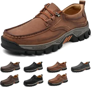 bumuam Shoes for Men, Lightweight Breathable Casual Sneaker, Slip on Shoes for Men Work Loafers, Orthopedic Shoes, for Travel, Camping, Running