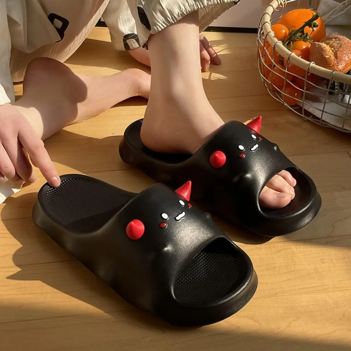 Cartoon Slippers Soft Sole Bathroom Indoor Outdoor Cute Animal Slides Kawaii Preppy Style for Women Girl Men