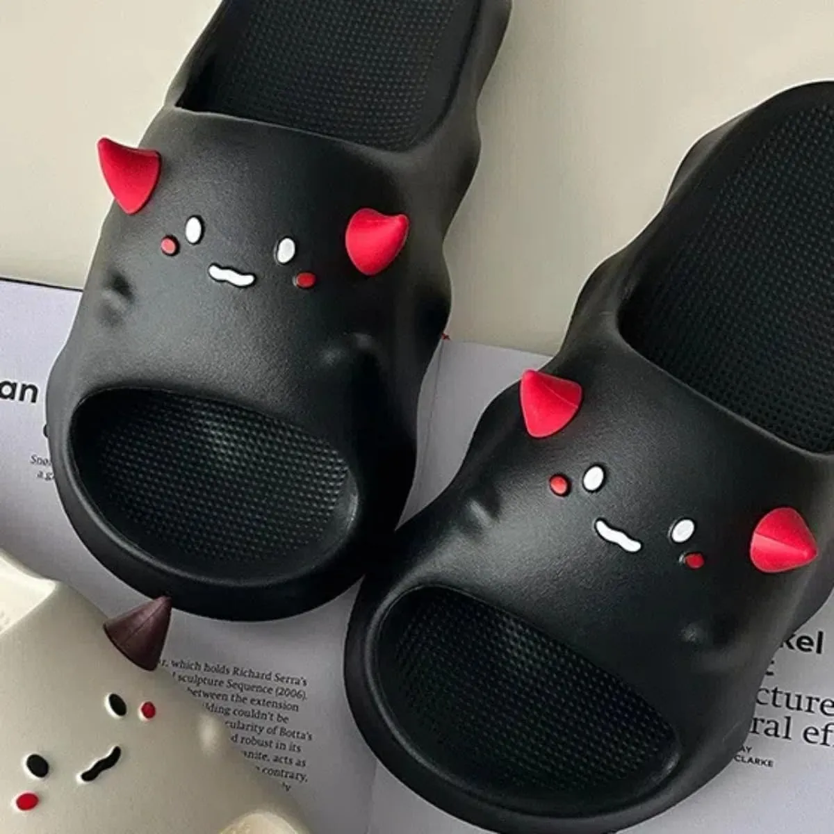 Cartoon Slippers Soft Sole Bathroom Indoor Outdoor Cute Animal Slides Kawaii Preppy Style for Women Girl Men