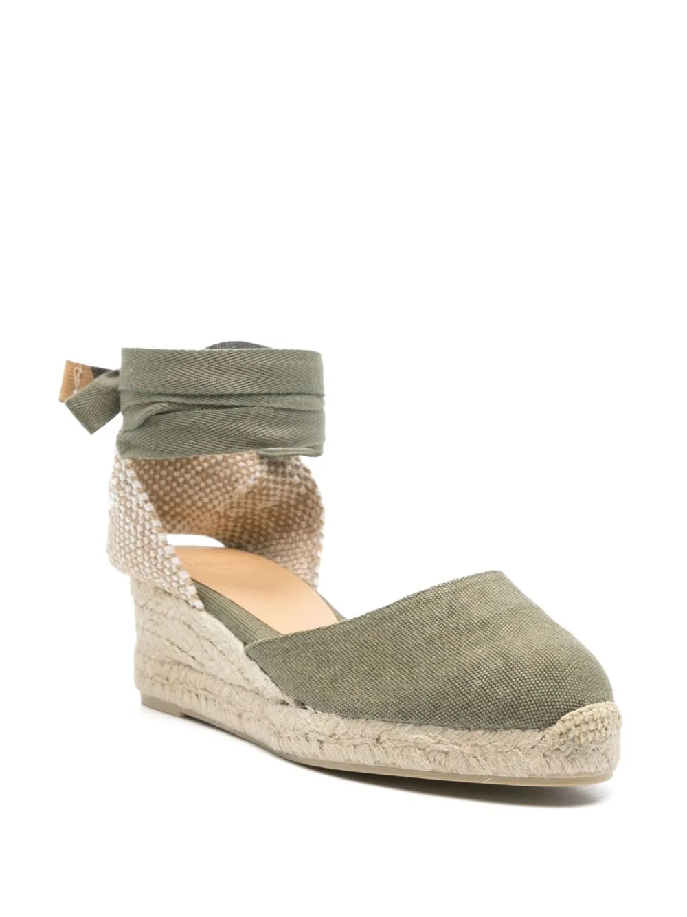 Castaner Green Espadrilles: Flat Women's Shoes