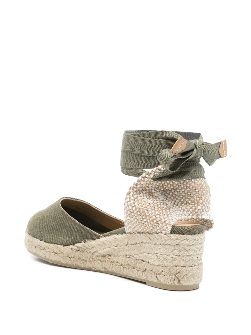 Castaner Green Espadrilles: Flat Women's Shoes