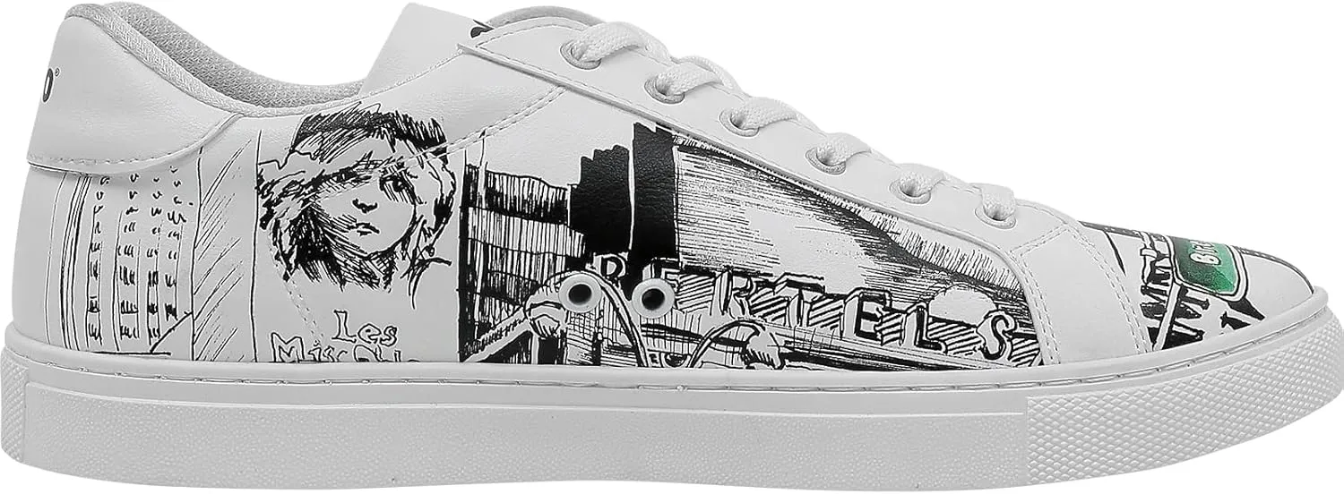 Casual Sneakers for Men - Vegan Leather and Unique Design Walking Sneakers for Men
