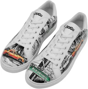 Casual Sneakers for Men - Vegan Leather and Unique Design Walking Sneakers for Men