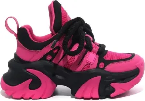 Chunky Sneakers for Women & Girls Walking Shoes with 2.4-Inch Thick Sole - Comfortable & Lightweight