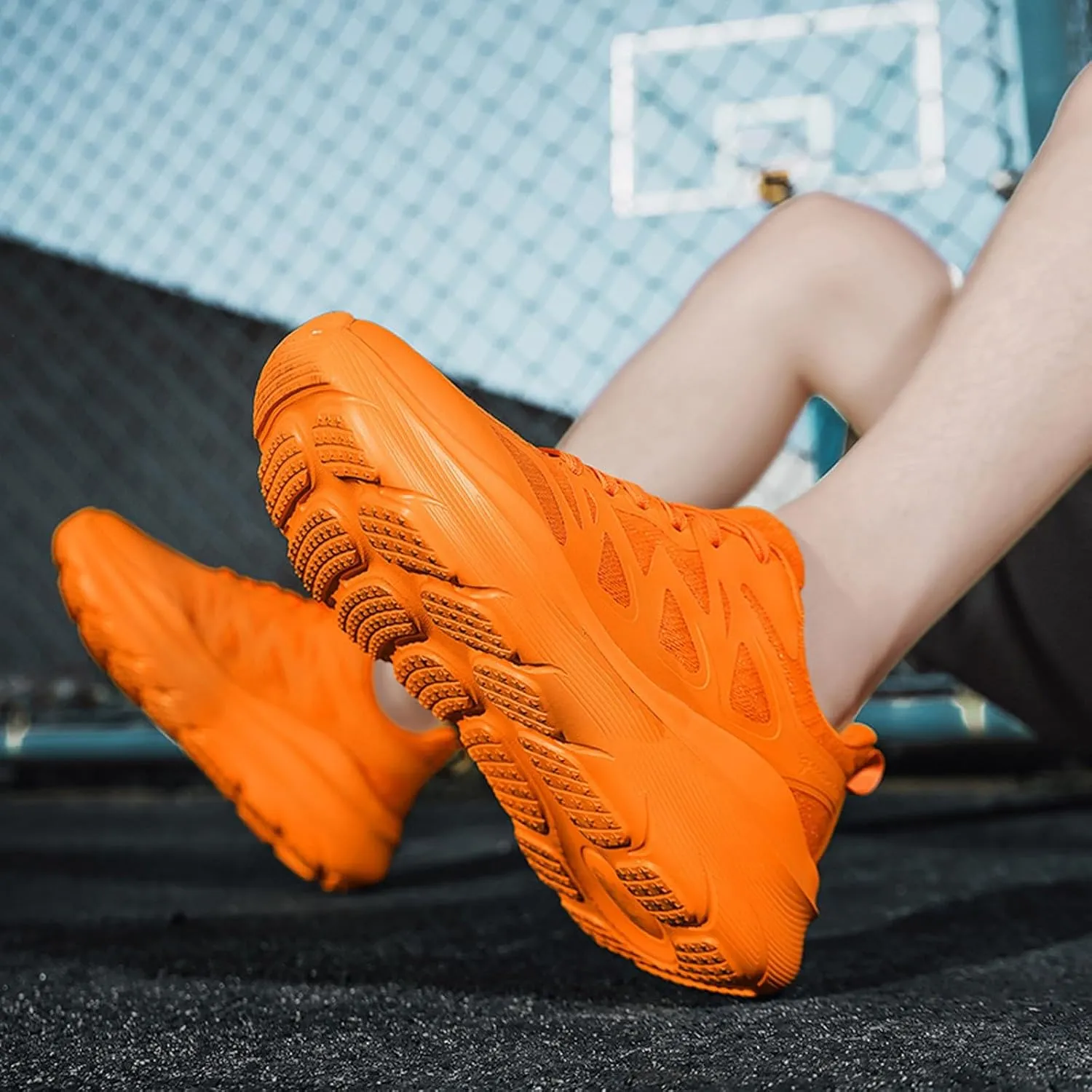 Couples Fashion Mesh Solid Color Breathable Sneakers Temperament Comfortable Running Shoes Sneaker Boots Men S