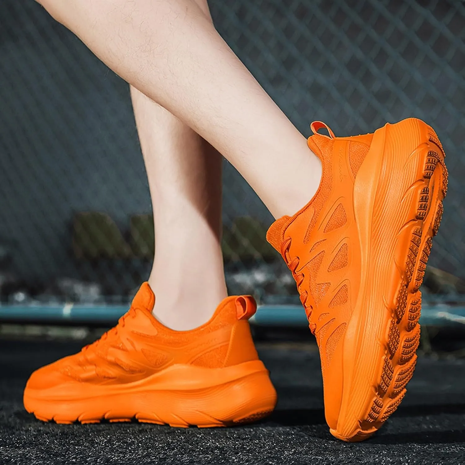 Couples Fashion Mesh Solid Color Breathable Sneakers Temperament Comfortable Running Shoes Sneaker Boots Men S