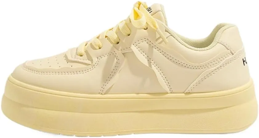 Cozy Cruiser Chunky Sneakers | Dual-Lacing Brown Comfort Sports Shoes | Breathable Cloud Thick Sole | Korean Preppy Campus Trendy OOTD for Girls & Women Students