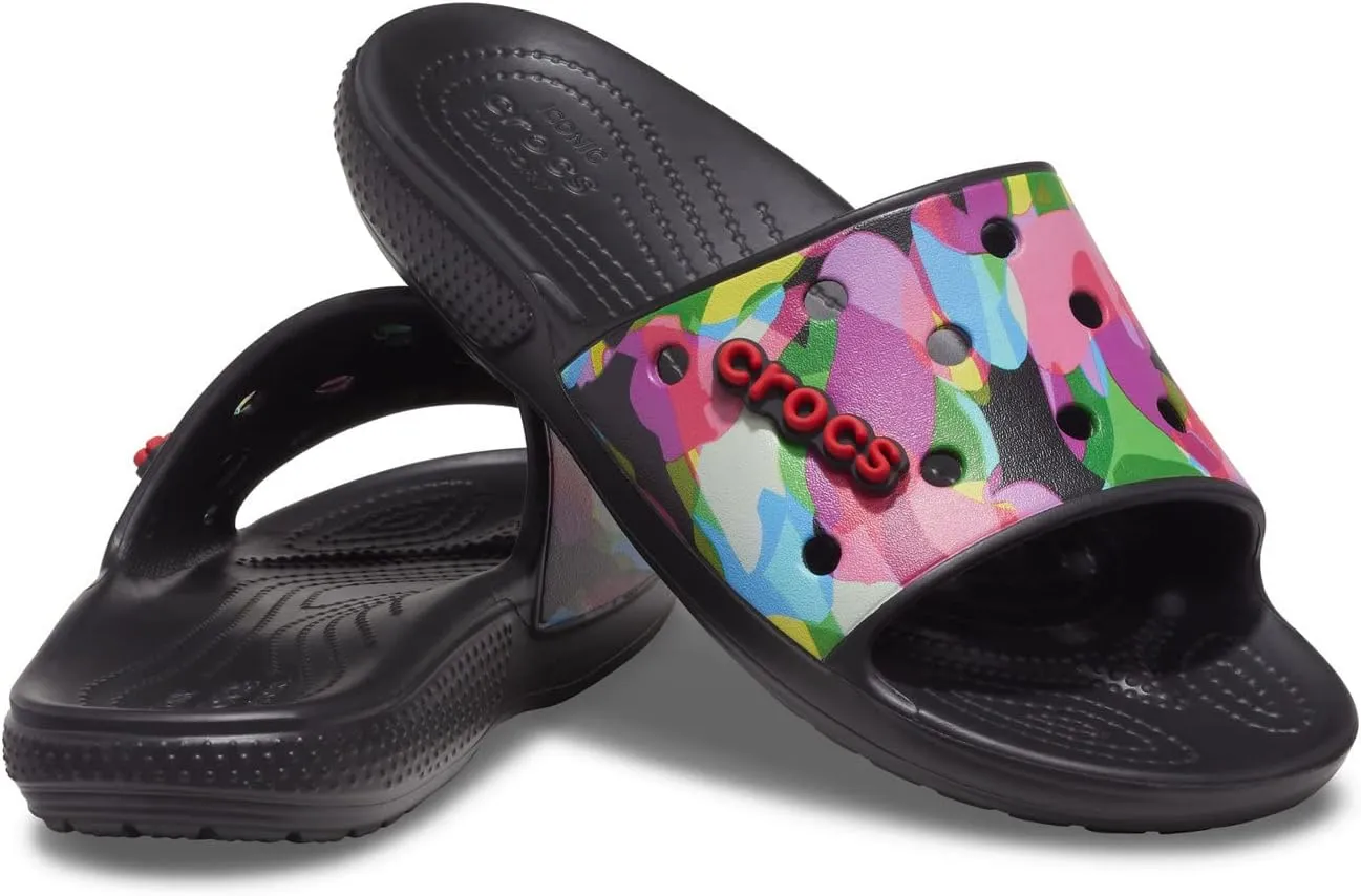 Crocs Unisex-Adult Classic Graphic Slide