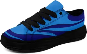 Custom Platform Sneakers for Men, Women's Personalized Chunky Canvas Shoes Thick Sole Trainers Fashion Streetwear
