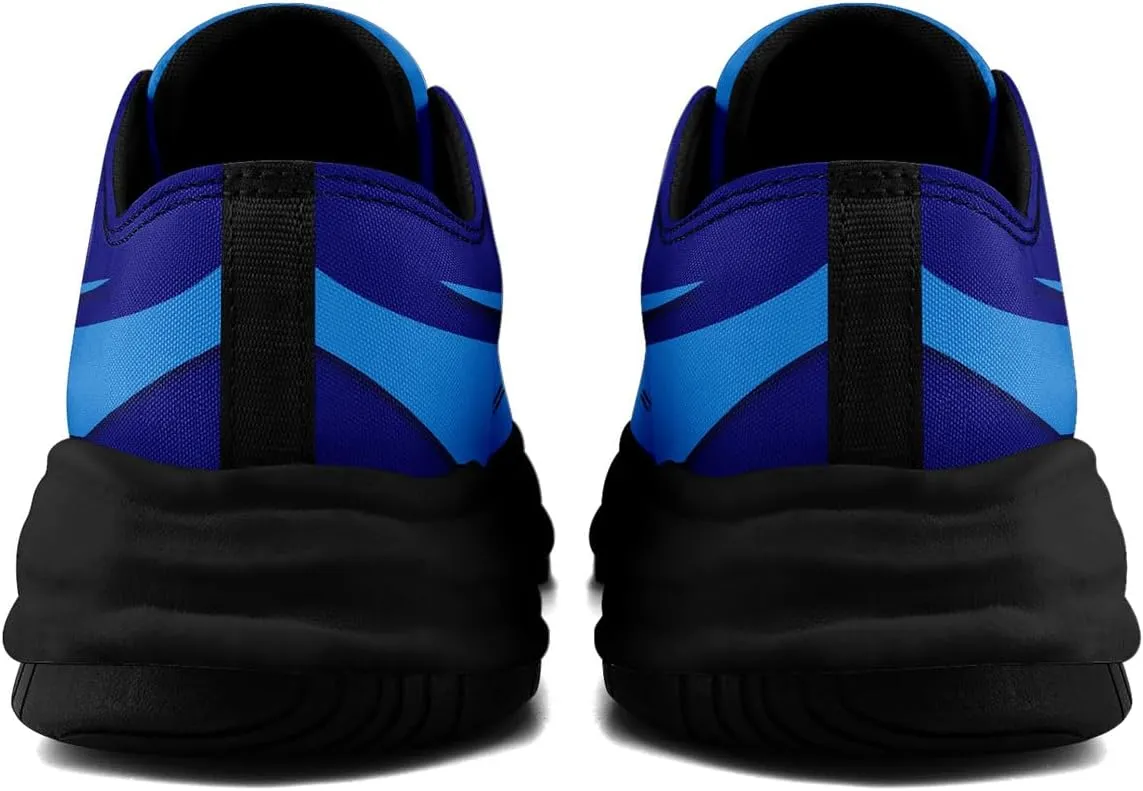Custom Platform Sneakers for Men, Women's Personalized Chunky Canvas Shoes Thick Sole Trainers Fashion Streetwear