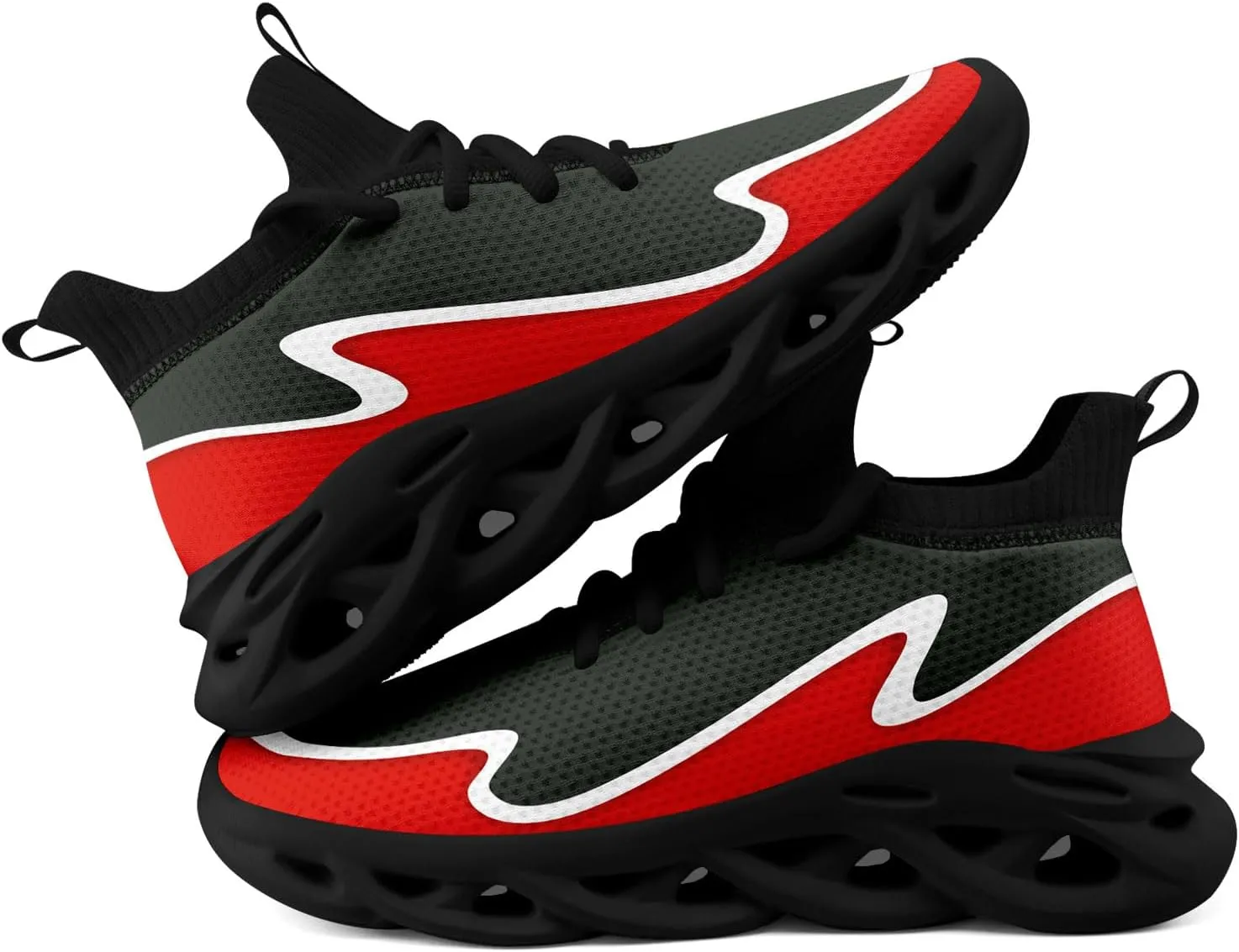 Custom Running Shoes Baseball Shoes Athletic Sneakers Breathable Workout Gym Slip-on Shoes Personalized Name Fan Gift