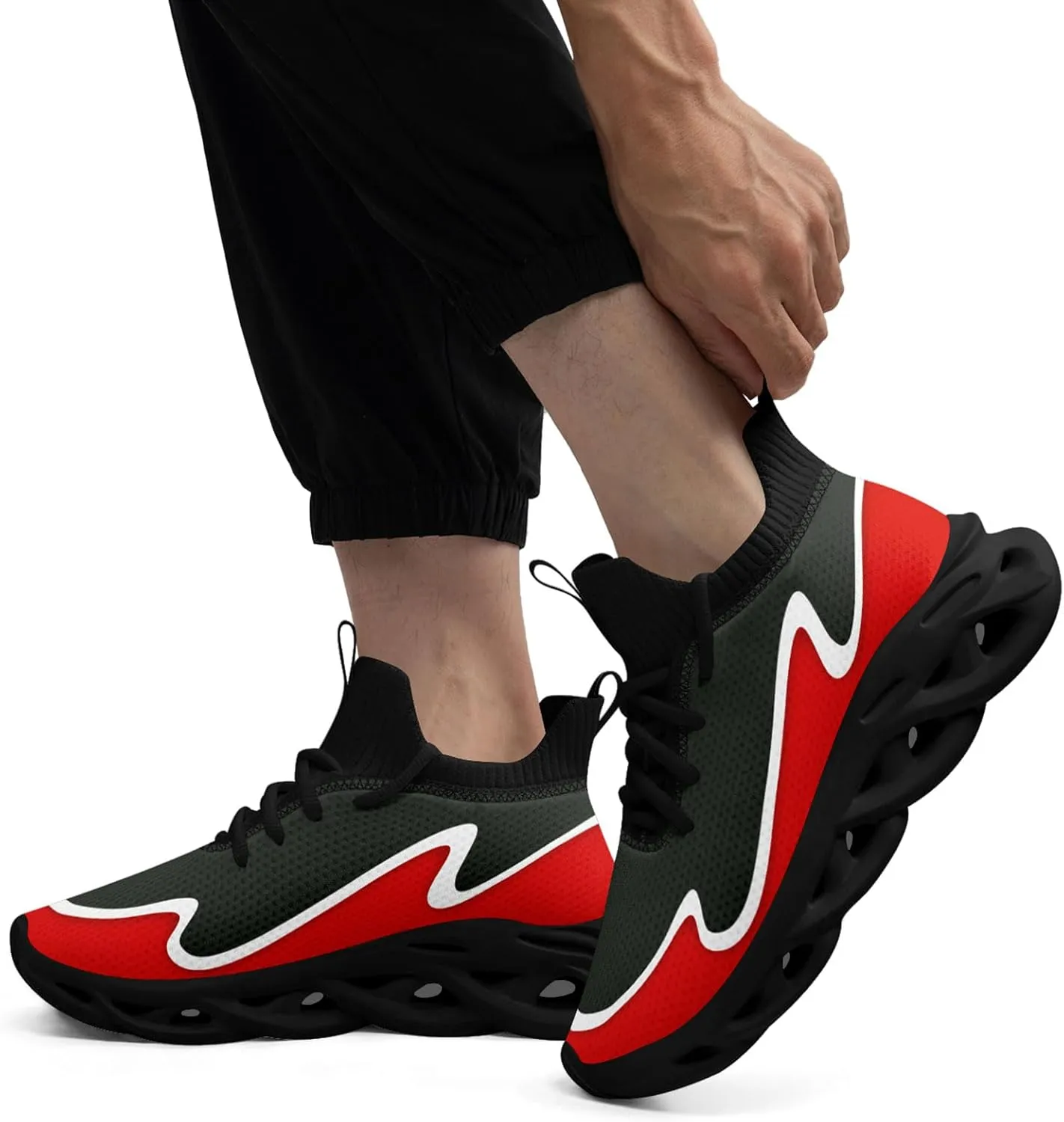 Custom Running Shoes Baseball Shoes Athletic Sneakers Breathable Workout Gym Slip-on Shoes Personalized Name Fan Gift