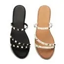 Desmond - Black studded sandal