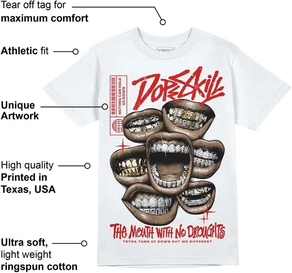 DopeSkill Graphic Tee BOGO Streetwear Hip Hop Hypebeast Unisex T-Shirt Sneaker Colour Matching Shirts Rapper Mouth