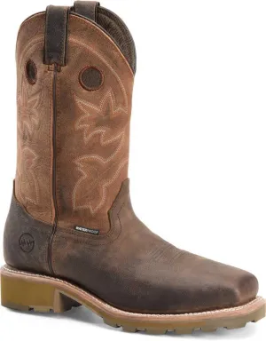 DOUBLE-H Men's DH5353 Abner Comp Toe, Brown - 9 D