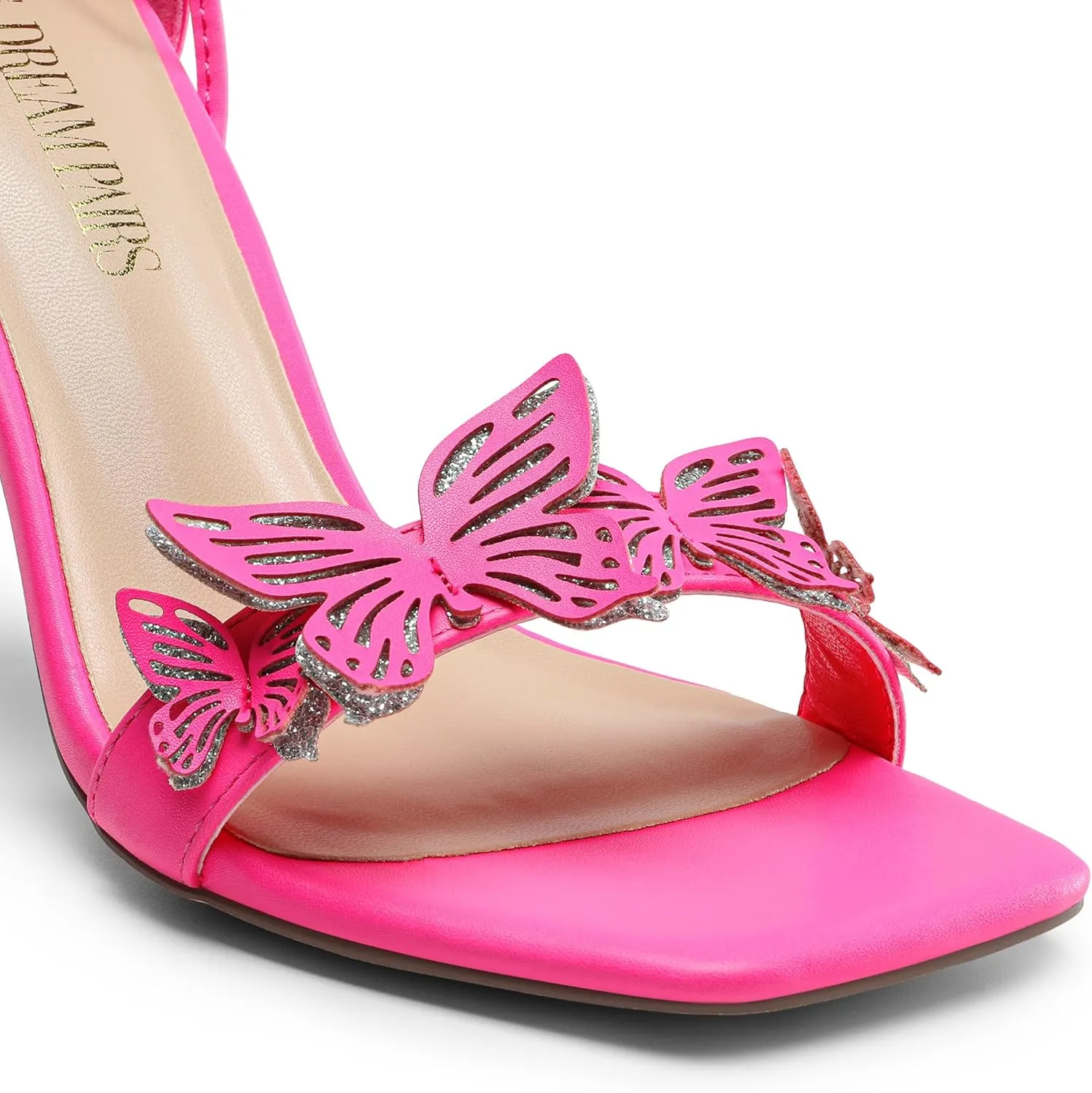 DREAM PAIRS Lace Up High Heels Stilletos Gladiator Open Square Toe Fashion Dressy Wedding Bridal Pumps Sandals