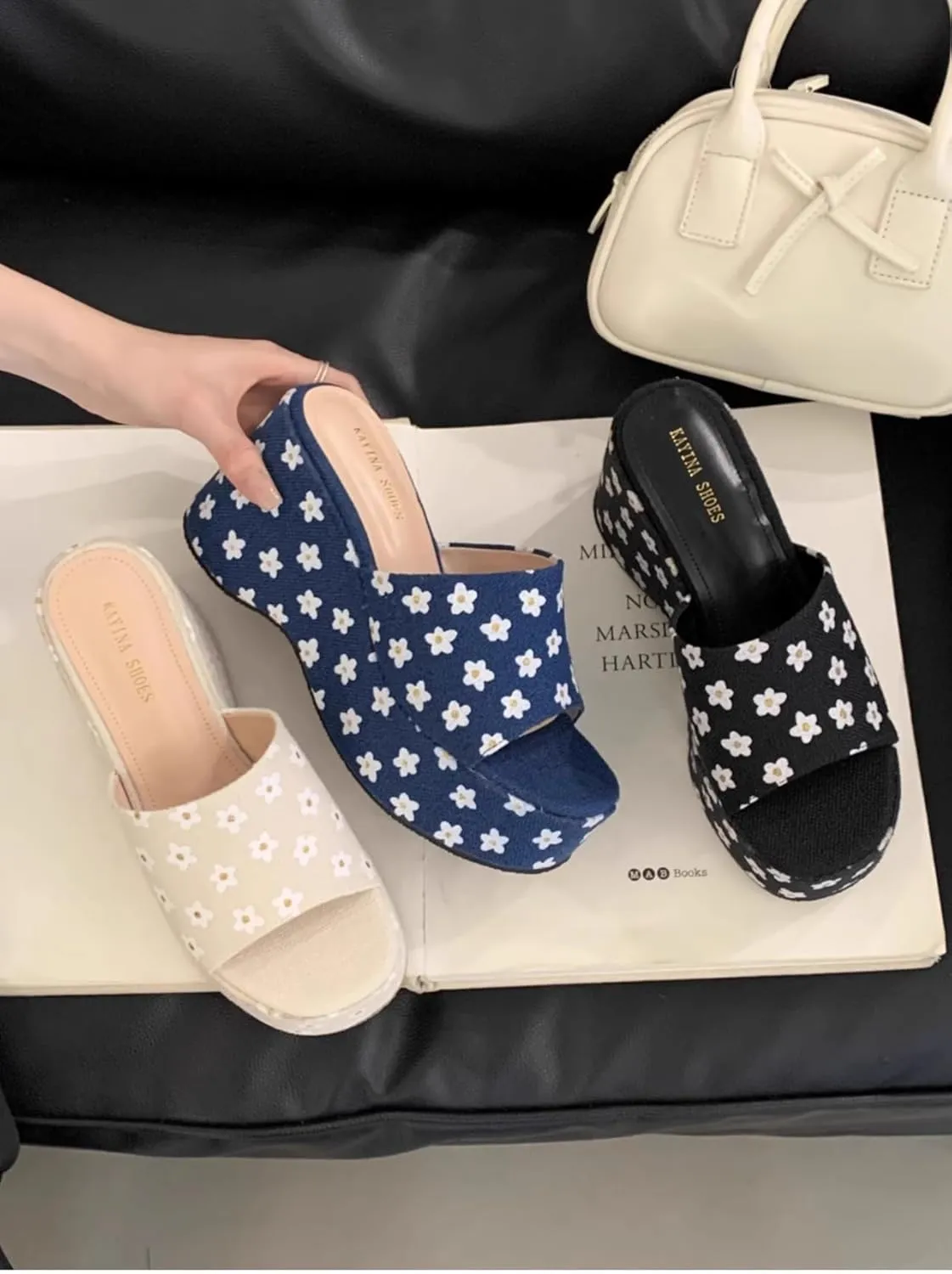 Emo Shoes Y2K Rave Grunge Wedge Sandals Retro Chunky Cruise Shoes for Women Preppy Teen Girls - Non Slip Kawaii Cute Casual Comfortable Walking Lightweight Birthday Gifts Beach Travel Back To School