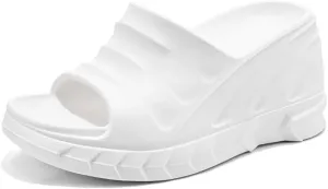 Emo Wedge Shoes Y2K Rave Grunge Sandals Retro Chunky Cruise Shoes for Women Preppy Teen Girls - Non Slip Kawaii Cute Casual Comfortable Walking Lightweight Birthday Gifts Beach Travel Back To School