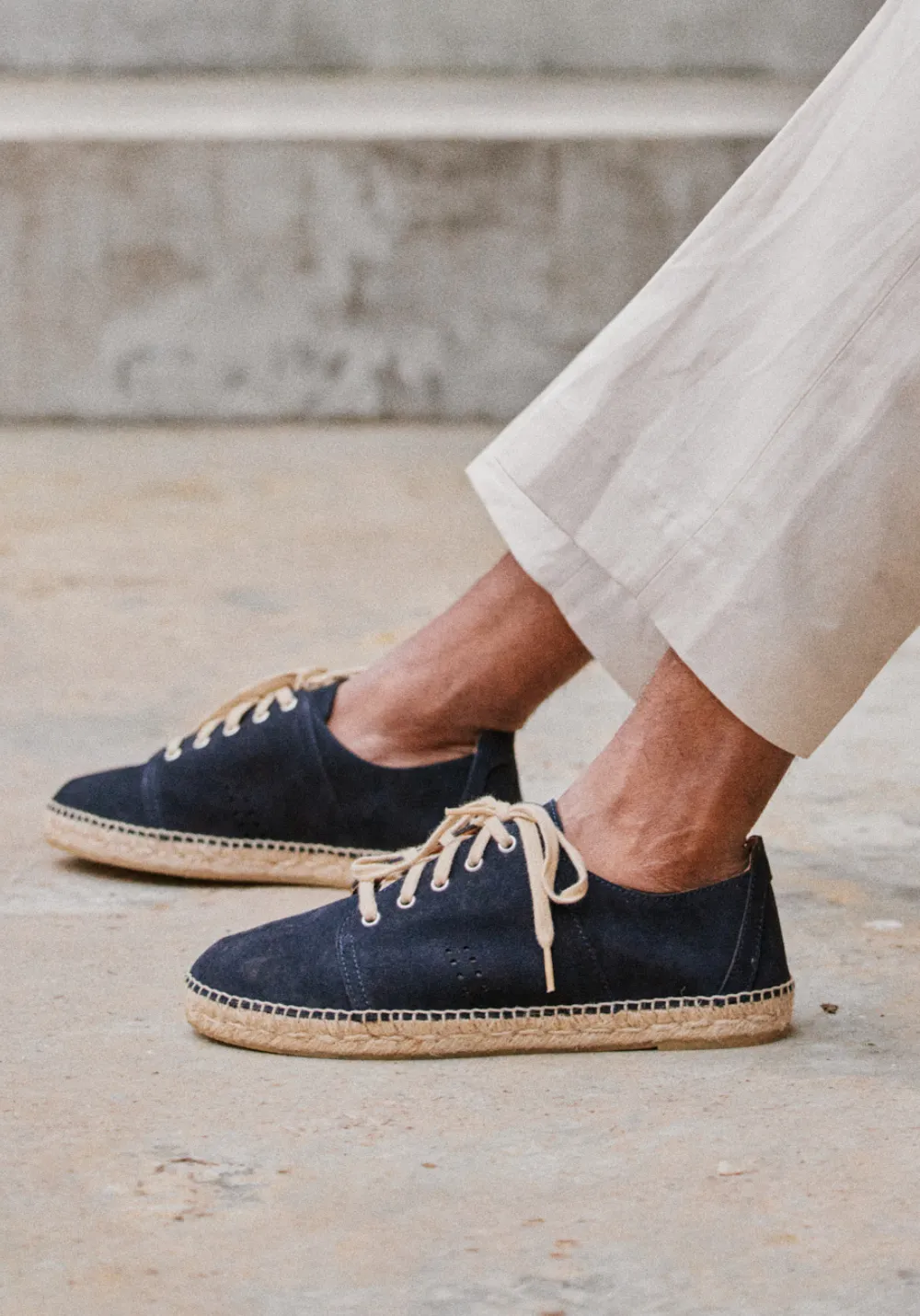 Espadrilles Raymond - Suède marine