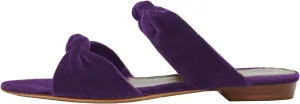 Exquisite Women's Satin Knot Detail Slide On Sandals for Effortless and Elegant Style