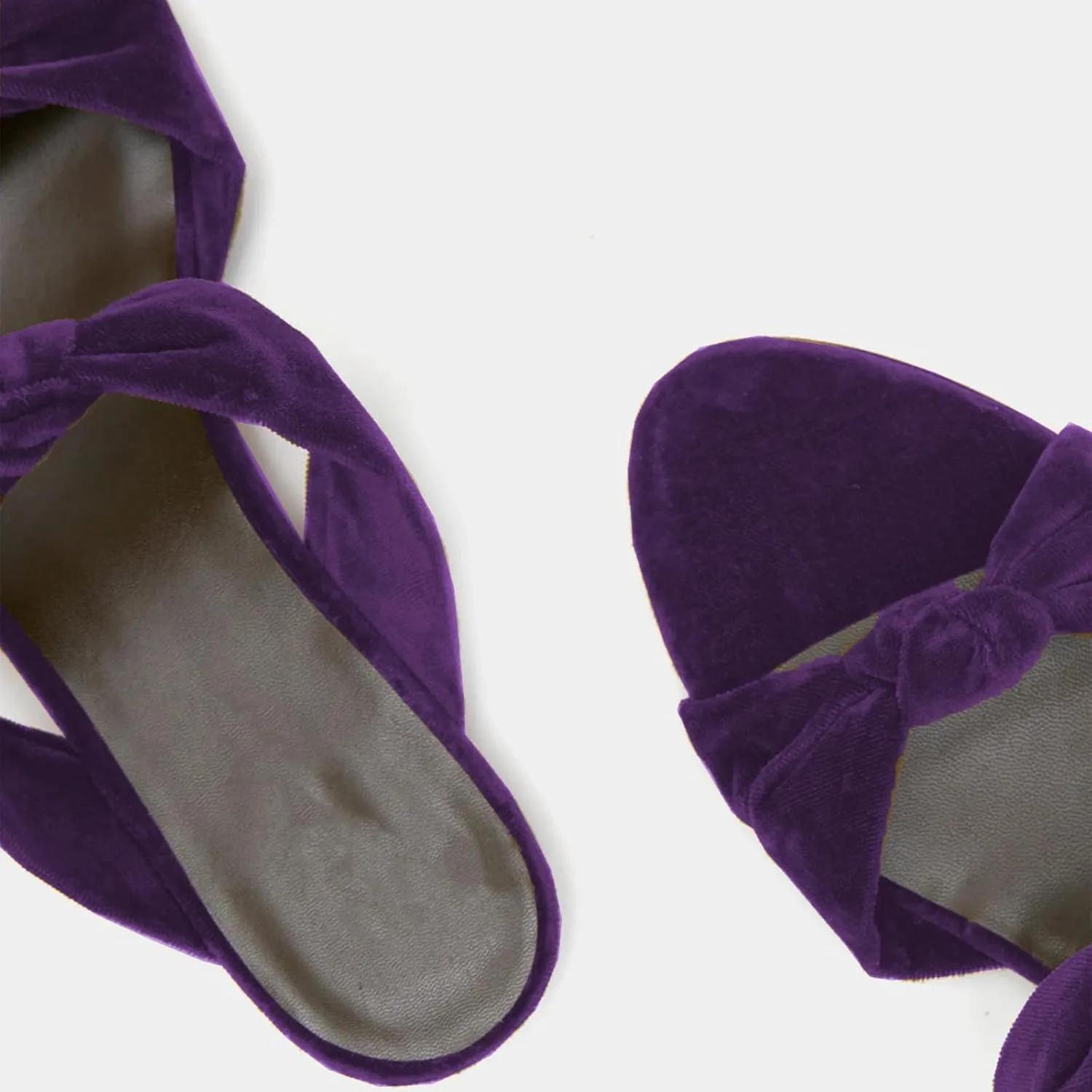 Exquisite Women's Satin Knot Detail Slide On Sandals for Effortless and Elegant Style
