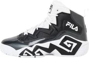 Fila MB Engineering Men's Basketball Sneakers Shoes, High-Top Ankle Support, Chunky Sole (White/Black/White, US Footwear Size System, Adult, Men, Numeric, Medium, 9)