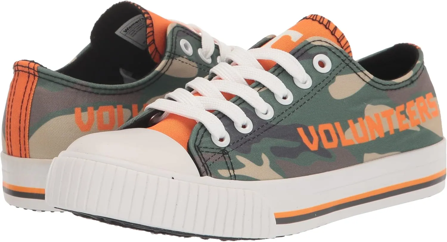 FOCO Women's NCAA College Team Logo Fashion Low Top Canvas Sneakers Shoes