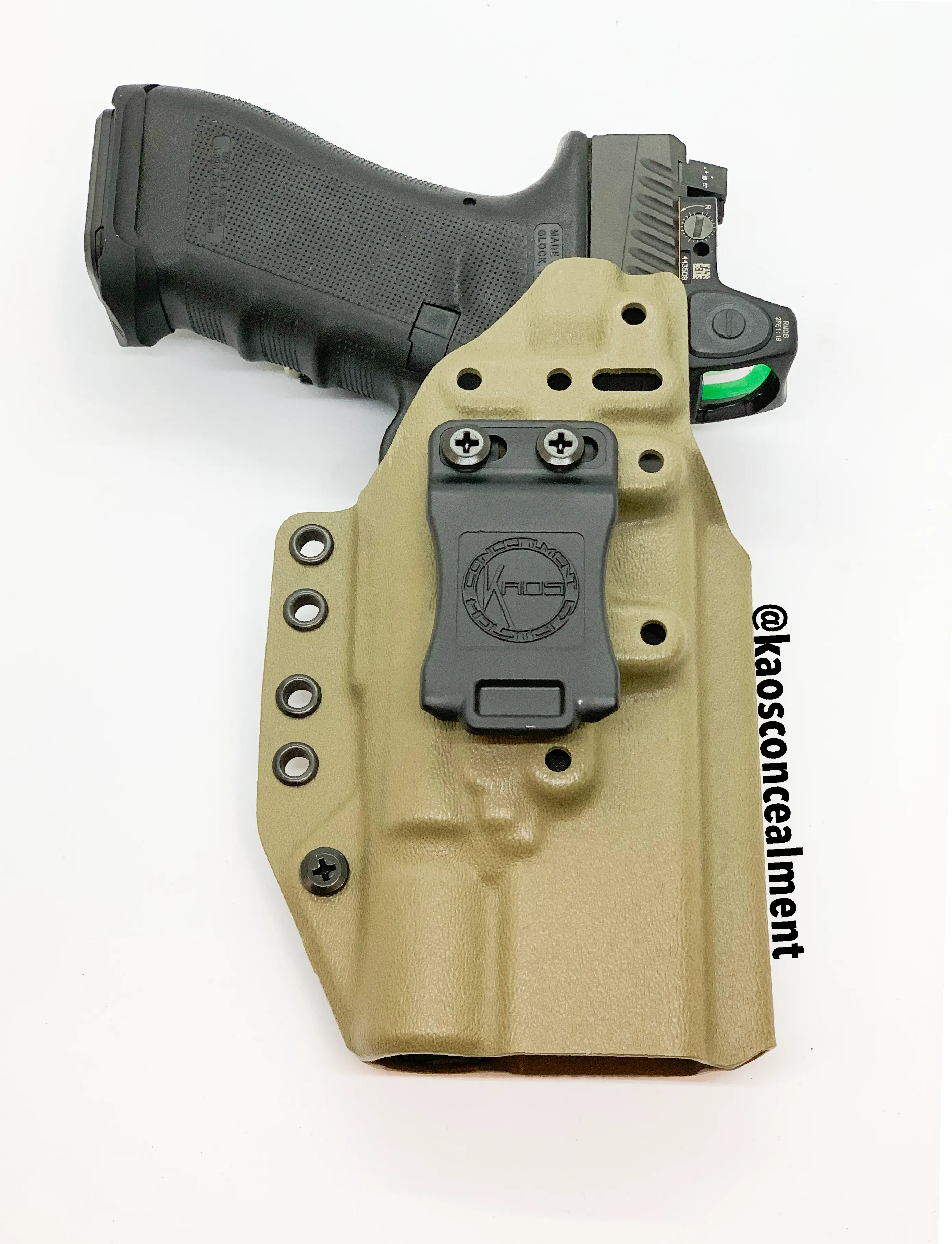 Glock 9/40 W/Surefire X300u Kaos Fusion Torch Kydex Holster