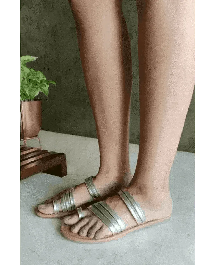 Golden Gladiator Slip Ons
