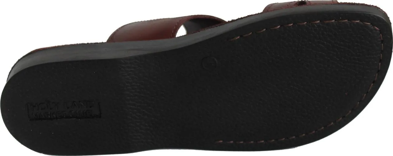 Holy Land Market Men/Women Biblical Jesus Leather Sandals/Slides From Jerusalem (Phillip Style I)