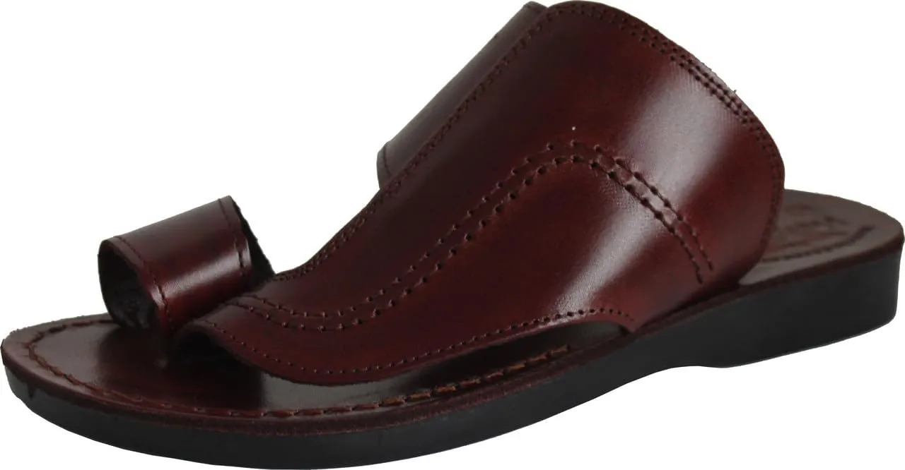 Holy Land Market Men/Women Biblical Jesus Leather Sandals/Slides From Jerusalem (Phillip Style I)