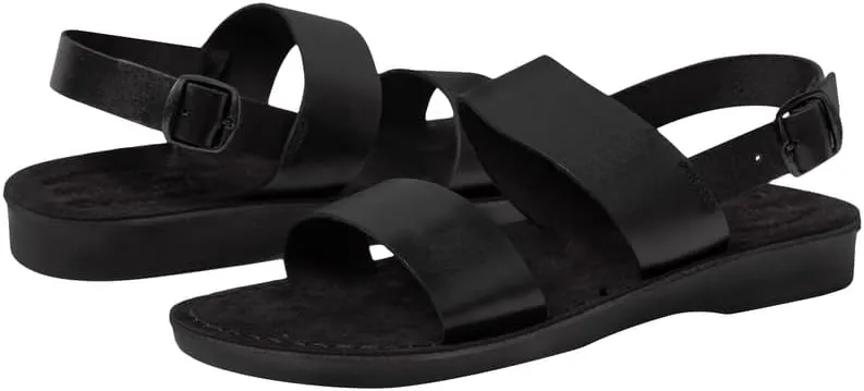 Holy Land Market Unisex Adults/Children Genuine Leather Biblical Sandals/Flip Flops/Slides/Slippers (Jesus - Yashua) Suede II