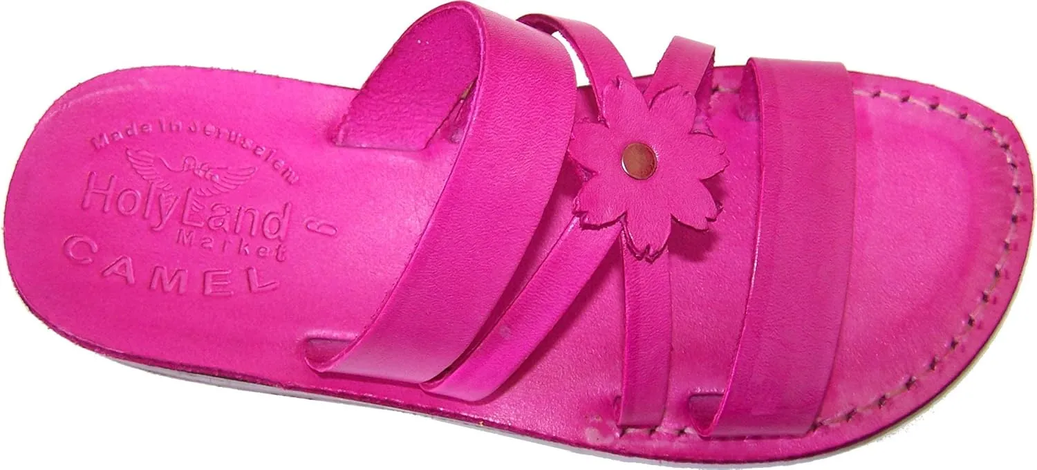 Holy Land Market Unisex Biblical Flip Flops (Jesus - Yashua) Galilee Style II -Colored