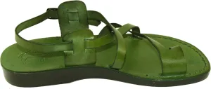 Holy Land Market Unisex Leather Biblical Sandals (Jesus - Yashua) Jesus - Colored