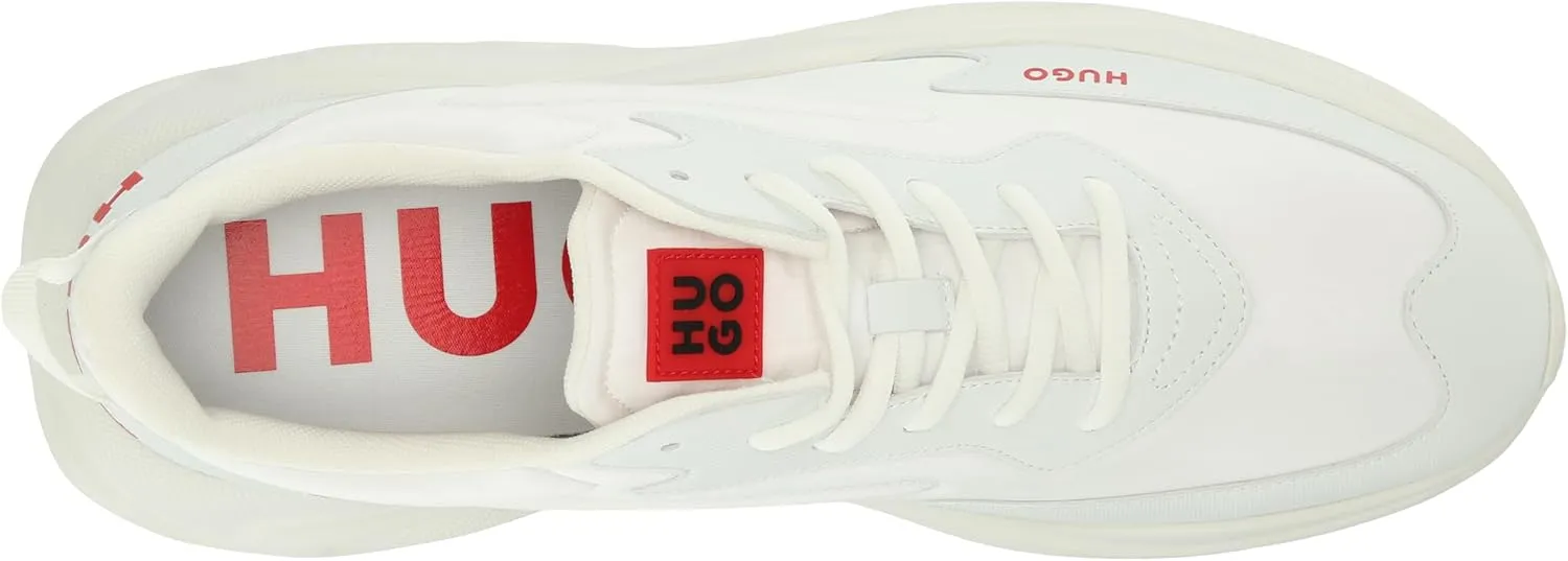 HUGO Men's Running Style Sneakers with Thick Rubber Sole